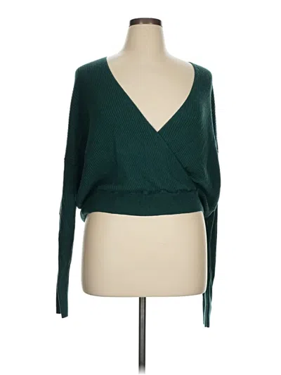 Pre-owned Leith Cardigan Sweater In Green
