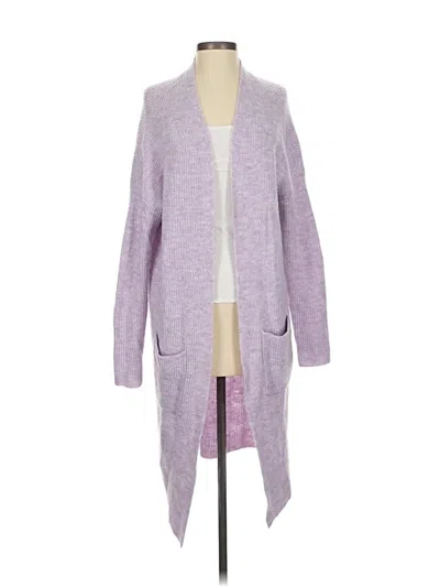 Pre-owned Leith Cardigan Sweater In Purple