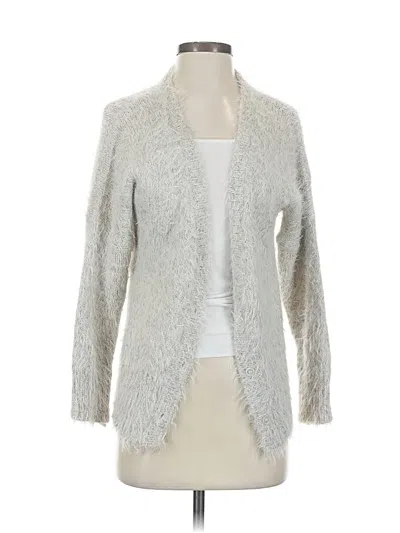 Pre-owned Leith Cardigan Sweater In Silver