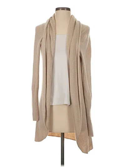 Pre-owned Leith Cardigan Sweater In Tan