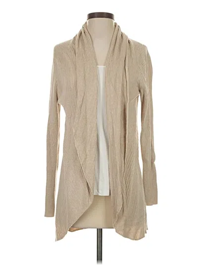 Pre-owned Leith Cardigan Sweater In Tan