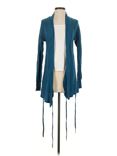 Pre-owned Leith Cardigan Sweater In Teal