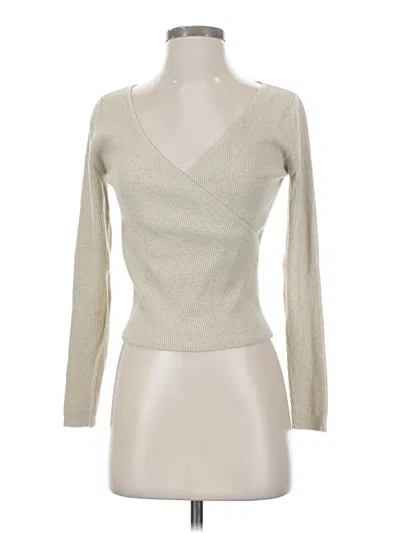 Pre-owned Leith Cardigan Sweater In White