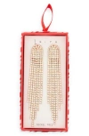 Leith Cascading Crystal Drop Earrings In Gold