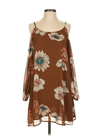 Pre-owned Leith Casual Dress In Brown