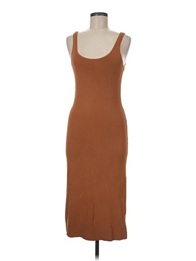 Pre-owned Leith Casual Dress In Brown