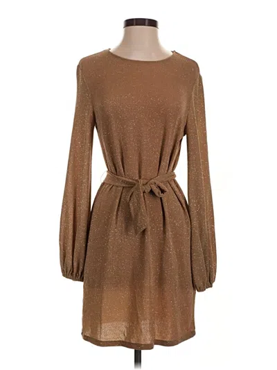 Pre-owned Leith Casual Dress In Brown