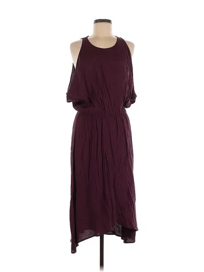 Pre-owned Leith Casual Dress In Burgundy