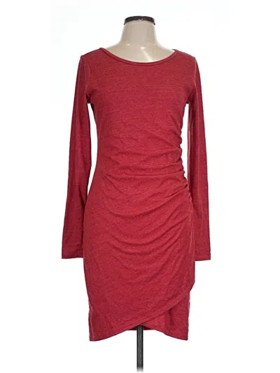 Pre-owned Leith Casual Dress In Burgundy