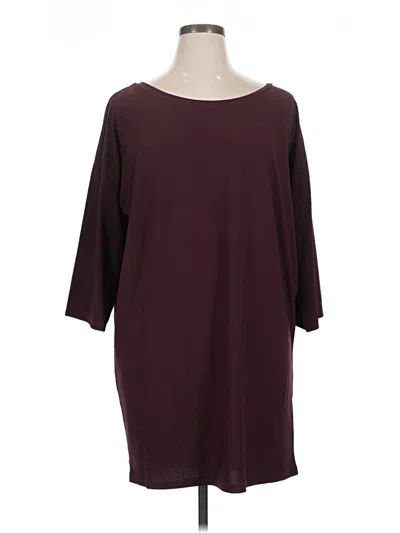 Pre-owned Leith Casual Dress In Burgundy