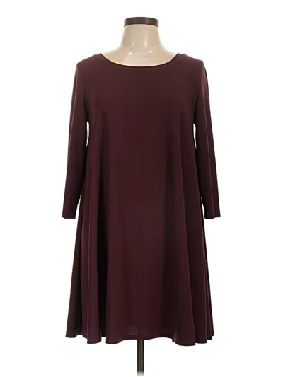 Pre-owned Leith Casual Dress In Burgundy