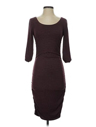 Pre-owned Leith Casual Dress In Burgundy