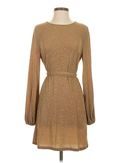 Pre-owned Leith Casual Dress In Gold