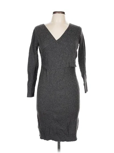 Pre-owned Leith Casual Dress In Gray