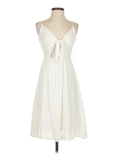 Pre-owned Leith Casual Dress In White