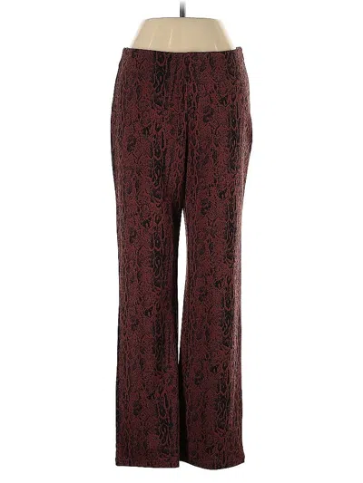 Pre-owned Leith Casual Pants In Burgundy