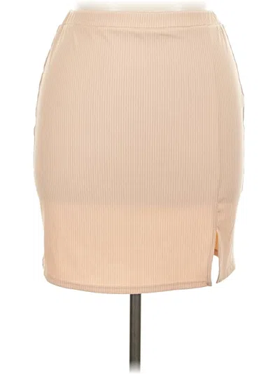 Pre-owned Leith Casual Skirt In Tan