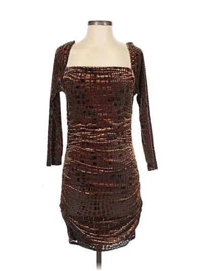 Pre-owned Leith Cocktail Dress In Brown