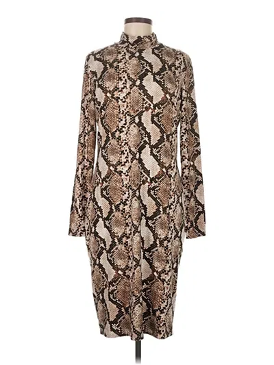 Pre-owned Leith Cocktail Dress In Brown