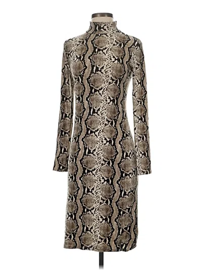 Pre-owned Leith Cocktail Dress In Brown