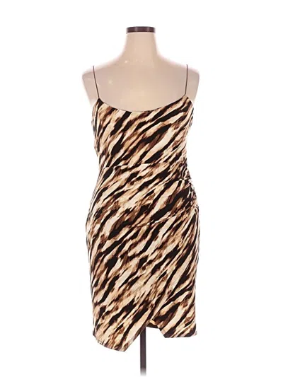 Pre-owned Leith Cocktail Dress In Brown