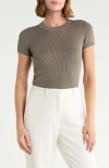 Leith Compact Sweater Tee In Gray