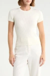 Leith Compact Sweater Tee In White