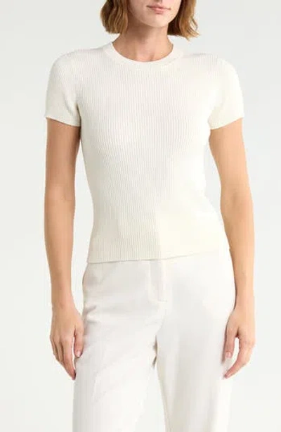Leith Compact Sweater Tee In Ivory