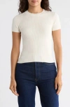 Leith Compact Sweater Tee In White