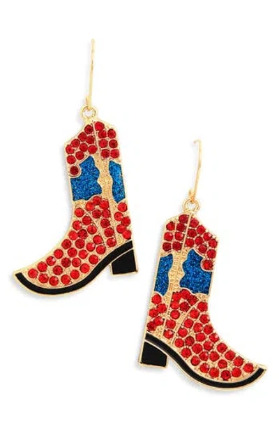 Leith Cowboy Boot Drop Earrings