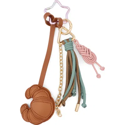 Leith Croissant Bag Charm In Brown