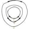 Leith Cubic Zirconia Cord Necklace, Bracelet & Anklet Set In Multi