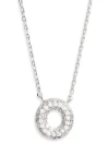 Leith Cubic Zirconia Initial Pendant Necklace