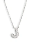 Leith Cubic Zirconia Initial Pendant Necklace
