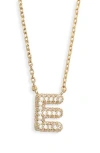 Leith Cubic Zirconia Initial Pendant Necklace In Gold