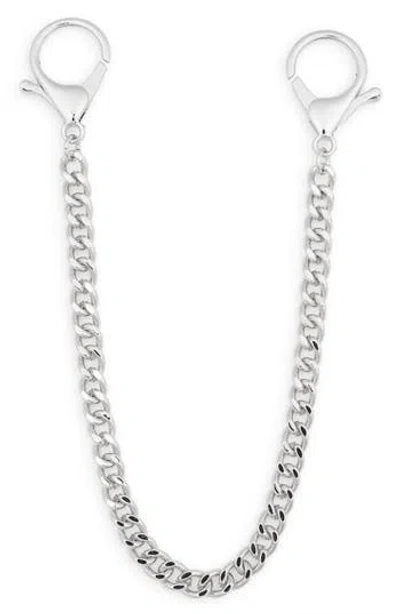 Leith Curb Chain Bag Charm In Brown