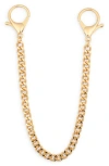 Leith Curb Chain Bag Charm In Gold