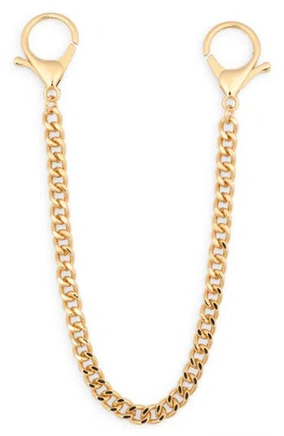 Leith Curb Chain Bag Charm In Gold