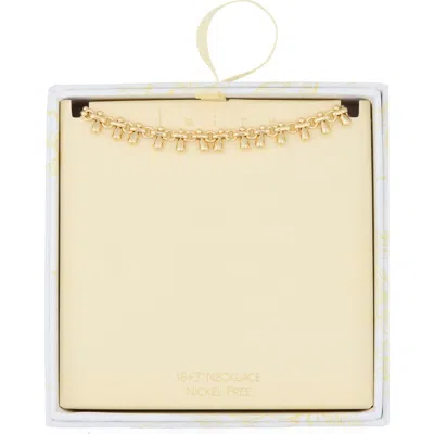 Leith Droplet Collar Necklace In Gold