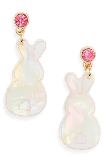 Leith Easter Bunny Drop Earrings In Purple