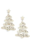 Leith Embellished Christmas Tree Drop Earrings In Gold