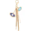 Leith Evil Eye Bag Charm In Gold