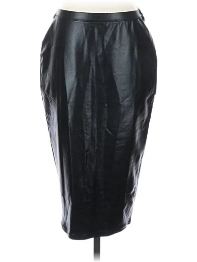 Pre-owned Leith Faux Leather Skirt In Black