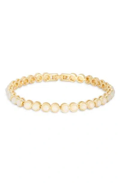 Leith Faux Opal Tennis Bracelet