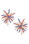 Leith Firework Statement Stud Earrings In Gold