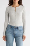 Leith Fitted Button Front Cardigan In Gray