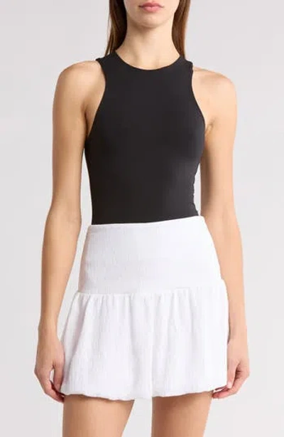 Leith Fitted Racerback Tank In Black
