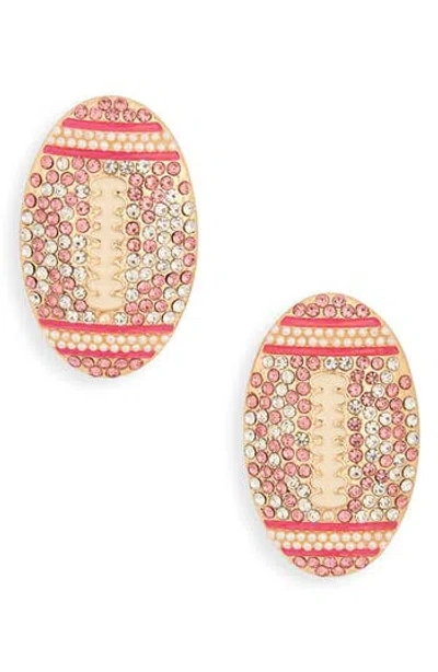 Leith Football Stud Earrings In Multi