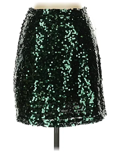 Pre-owned Leith Formal Skirt In Green