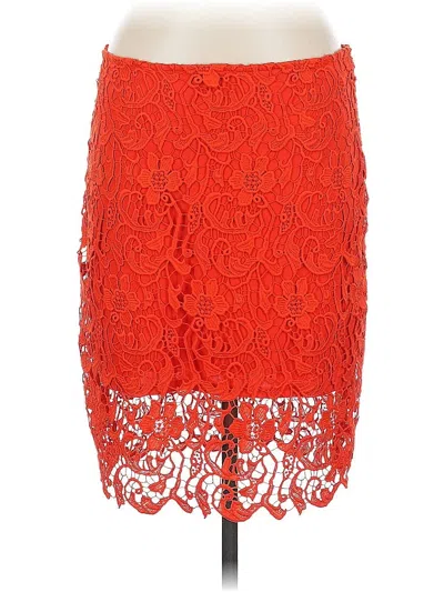 Pre-owned Leith Formal Skirt In Orange